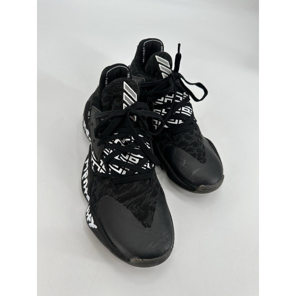 Adidas Harden Shoes Men's Size 8 Vol. 4 Core Black 2019 Basketball‎ Sneakers